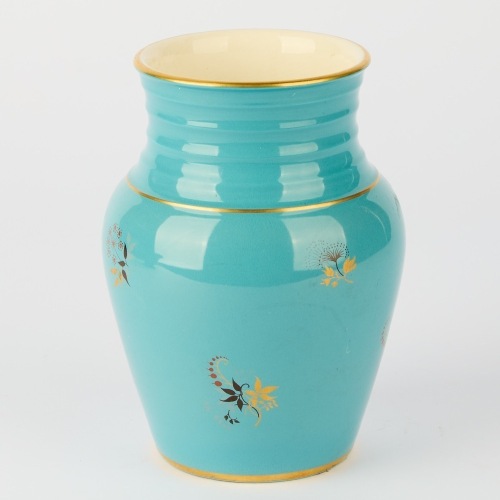 A Crown Lynn Daniel Steenstra Hand-Thrown Vase with Decal Decoration