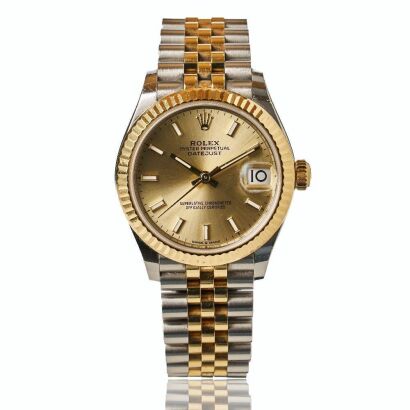 18ct Yellow Gold / Stainless Steel, Rolex Oyster Perpetual Datejust 31 Wristwatch, circa 2020