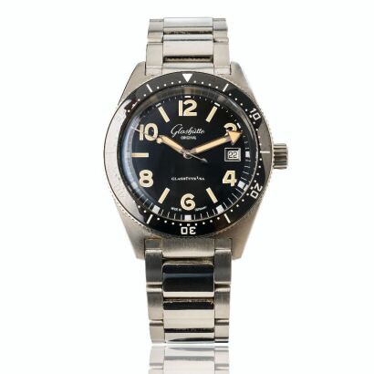 Stainless Steel, Glassh&uuml;tte Original, SeaQ Automatic Divers Wristwatch, circa 2022
