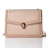 BVLGARI, Crystal Rose Nappa Serpenti Forever Diamond Blast Shoulder Bag