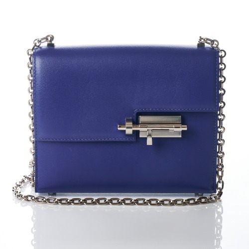 Herm&egrave;s, Bleu &Eacute;lectrique Tadelakt Mini Verrou Chain Bag