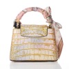 Louis Vuitton, Blue / White / Orange Alligator Mississippiensis Capucines, Size Mini - 4