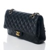 Chanel, Black Caviar Classic Flap Bag, Size Medium - 2