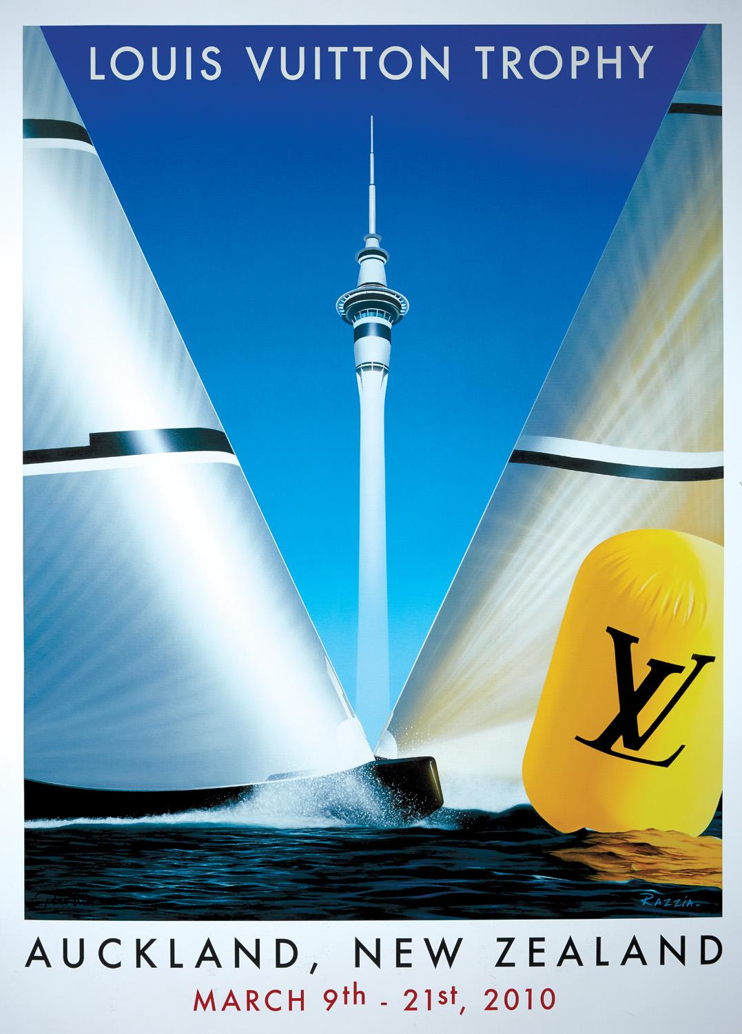 Louis Vuitton Cup - Auckland, New Zealand, Original Vintage Poster