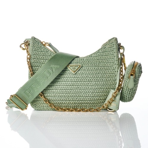 Prada, Mint Green Crochet Re-Edition 2005 Bag