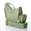 Prada, Mint Green Crochet Re-Edition 2005 Bag - 3