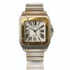 Stainless Steel / Yellow Gold, 39mm Cartier Santos 100 Automatic Wristwatch, circa 2008