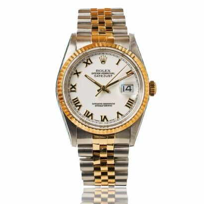 18ct Yellow Gold / Stainless Steel, Rolex Oyster Perpetual Datejust 36 Automatic Wristwatch, circa 1994