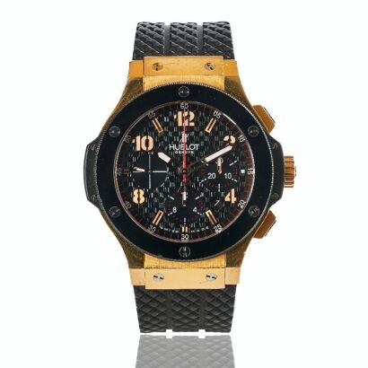 18ct Rose Gold / Ceramic, Hublot Big Bang Chronograph Wristwatch, circa 2008
