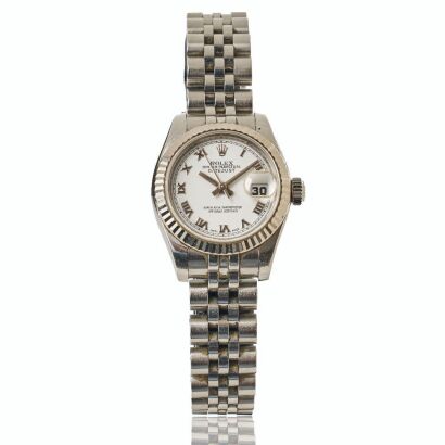 Stainless Steel / 18ct White Gold, Rolex Oyster Perpetual Datejust 26 Wristwatch