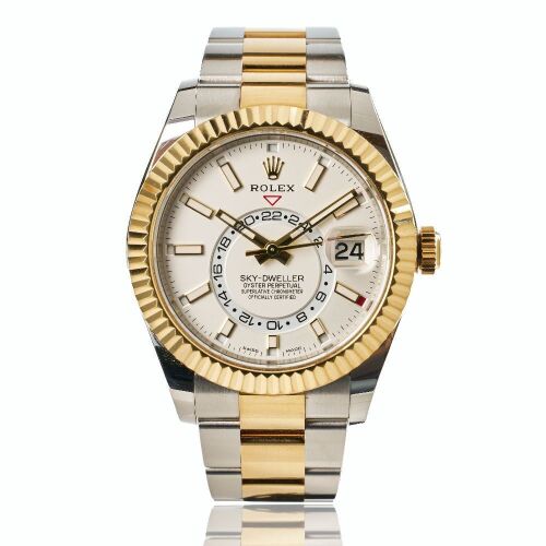 Stainless Steel / 18ct Yellow Gold, Rolex Sky-Dweller Wristwatch, circa 2019