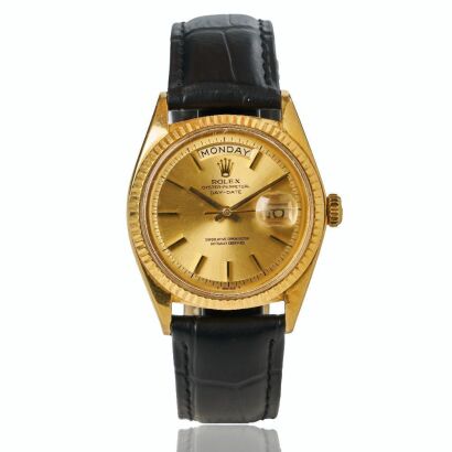 18ct Yellow Gold, Rolex Oyster Perpetual Day-Date Reference 1803 Wristwatch, circa 1966