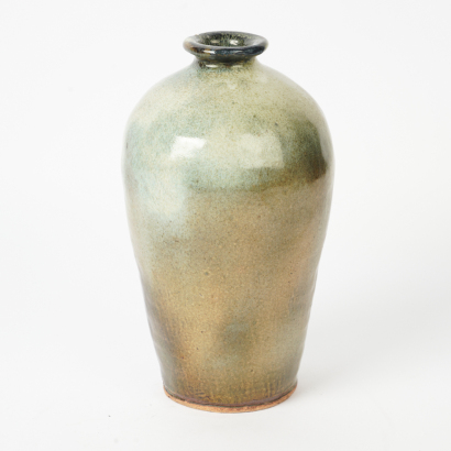 A Hand-Potted Ovoid Vase