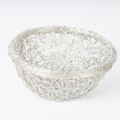 A Woven Metal Bowl