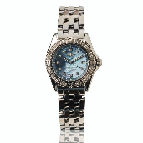Stainless Steel, Breitling Callistino Diamond Wristwatch, circa 2006