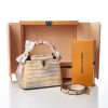 Louis Vuitton, Blue / White / Orange Alligator Mississippiensis Capucines, Size Mini - 7