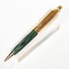 Monblanc Masterpiece Fountain Pen and PIX Pencil Set in Striated Green Celluloid, Boxed, Circa 1950's - 3