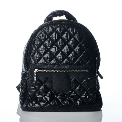 Chanel, Black Quilted Coco Cocoon Backpack by Karl Lagerfeld