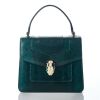 BVLGARI, Forest Emerald Karung Serpenti Forever Top Handle Bag