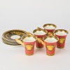 A Set of Five Versace Medusa for Rosenthal Espresso Cups and Saucers