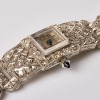Platinum, Antique, Art Deco, 4.30ct Diamond Geneva Ladies Manual-wind Wristwatch - 4