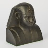 A Black Matte Resin Pharaoh Bust - 2
