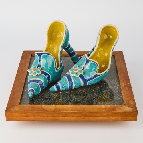 A Pair of Ceramic Shoes