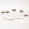 A Postmodern Silver Coloured Candelabra