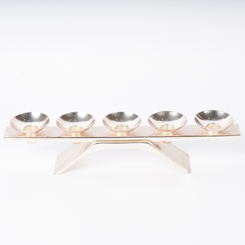 A Kurt Radtke WMF Ikora Silver Plate Candleholder