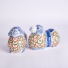 A Pair of Hand Painted Porcelain Rams