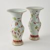 A Pair Of Chinese Qing Dynasty Famille-rose 'Floral' Vases