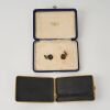 A Japanese Late Meiji Period Silver and Gilt Cigarette Case AND A Pair of Cufflinks - 2