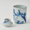A Set of Two Qing Dynasty Blue and White Porcelains - 2