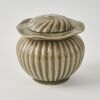 A Chinese Yuan Ming Dynasty Longquan Ware Lobed 'Melon-form' Covered Jar