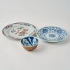 A Set of Three Chinese Mid-Qing Dynasty Blue and White Porcelains - 2