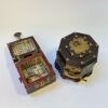 A Set of Two Chinese Aged Wooden and Copper-Clad Jewelry Boxes - 2