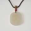 A Chinese White Jade 'Dragon' Pendant - 2