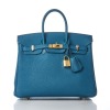 Herm&egrave;s, Bleu Cobalt Togo Birkin Retourne 25