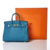 Herm&egrave;s, Bleu Cobalt Togo Birkin Retourne 25 - 5