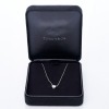 Tiffany & Co, Platinum, 0.60ct Diamond Pendant on 41cm Cable Link Chain - 3