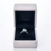 Partridge Jewellers, 18ct White Gold, 1.34ct Paraiba Tourmaline / 0.65ct Diamond Cluster Ring - 3