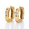 Roberto Coin, 18ct Yellow Gold, Pois Mois 0.10ct Diamond Earrings