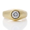 18ct Yellow Gold, 0.94ct Diamond Dome Ring