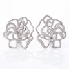 18ct White Gold, 1.50ct Diamond Floral Clip-on Earrings