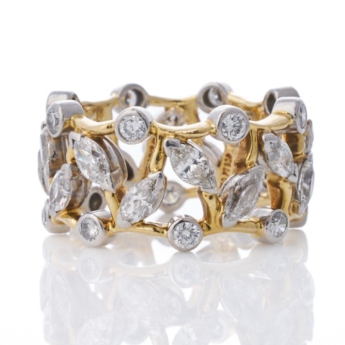Tiffany & Co, Jean Schlumberger, 18ct Yellow Gold / Platinum, 2.65ct Diamond Ring