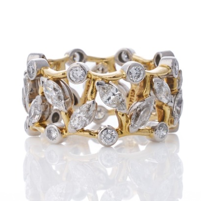 Tiffany & Co, Jean Schlumberger, 18ct Yellow Gold / Platinum, 2.65ct Diamond Ring