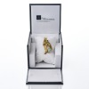 18ct Yellow / White Gold, 9.65ct Blue Topaz / Aquamarine 'Roofline' Bangle - 2