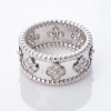 Van Cleef & Arpels, Perl&egrave;e, 18ct White Gold, 0.71ct Diamond Medium Clover Ring - 2