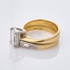 18ct Yellow Gold / Platinum, Modern, 1.55ct Diamond / 0.48ct Diamond Ring Set - 2