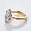 Sutcliffe, An Important, 18ct Yellow Gold / Platinum, 3.00ct Marquise Cut Diamond Solitaire Ring, HRD certified - 2